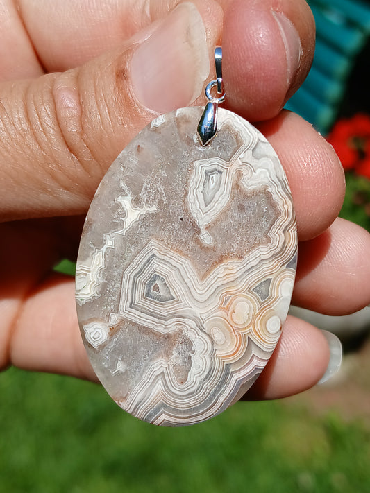 Pendentif Agate crazy lace n°9