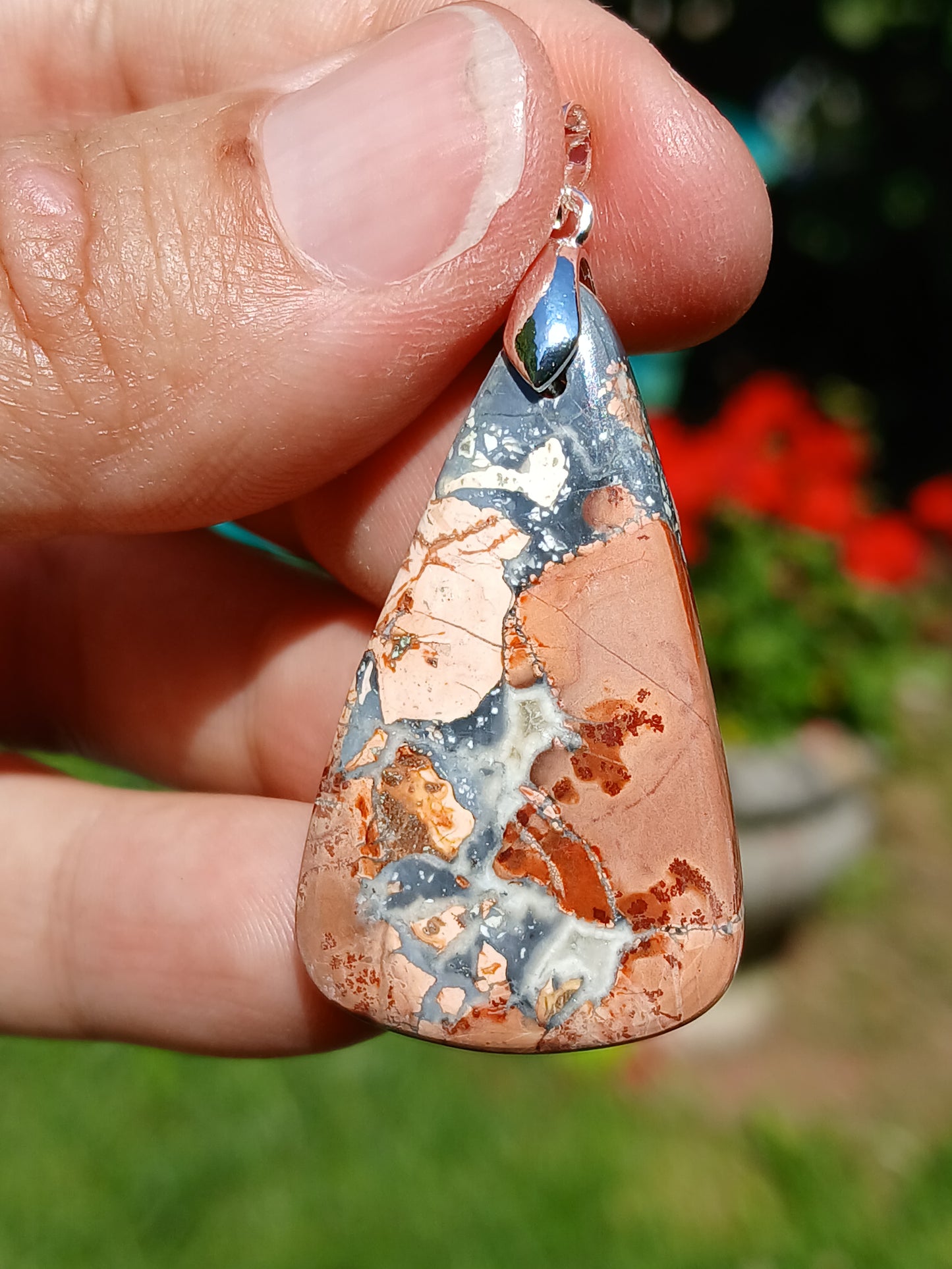 Pendentif Jaspe maligano n°5