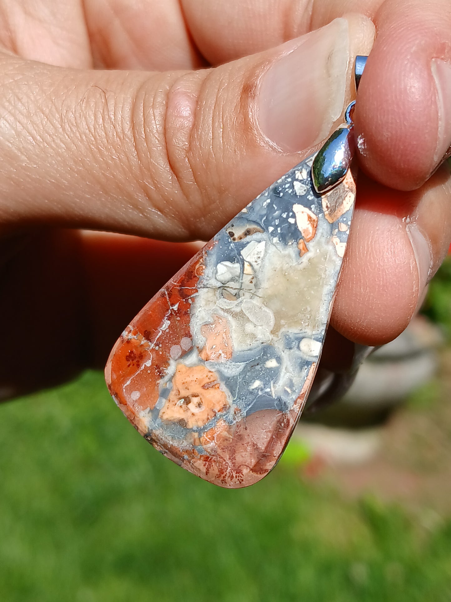 Pendentif Jaspe maligano n°5