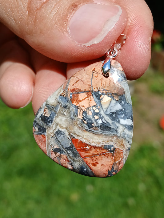 Pendentif Jaspe maligano n°6