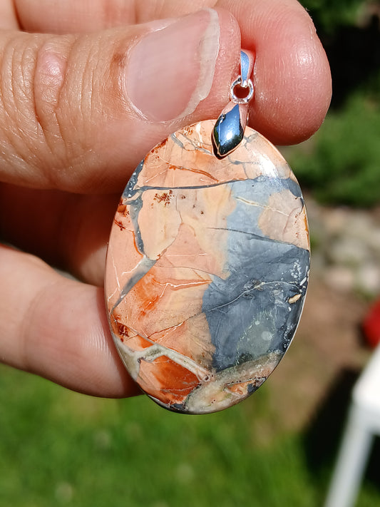 Pendentif Jaspe maligano n°8