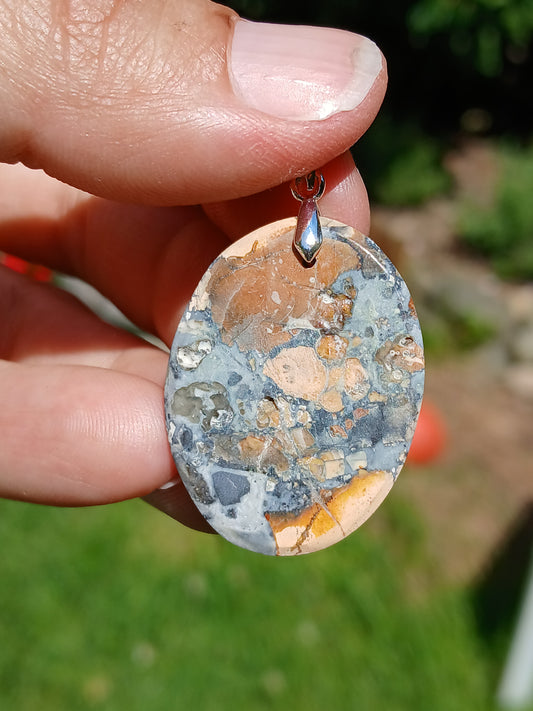 Pendentif Jaspe maligano n°9