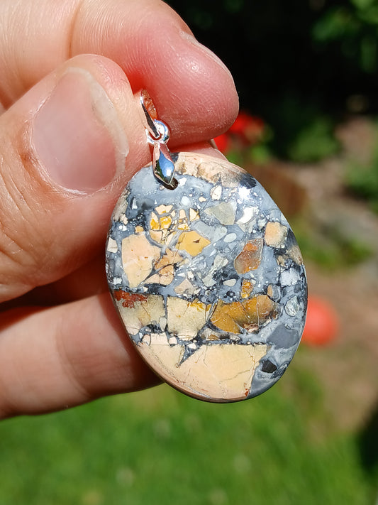 Pendentif Jaspe maligano n°9