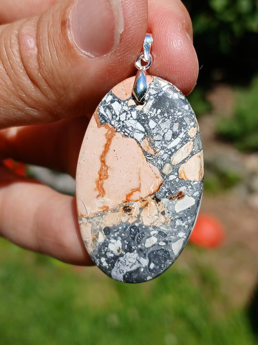 Pendentif Jaspe maligano n°10
