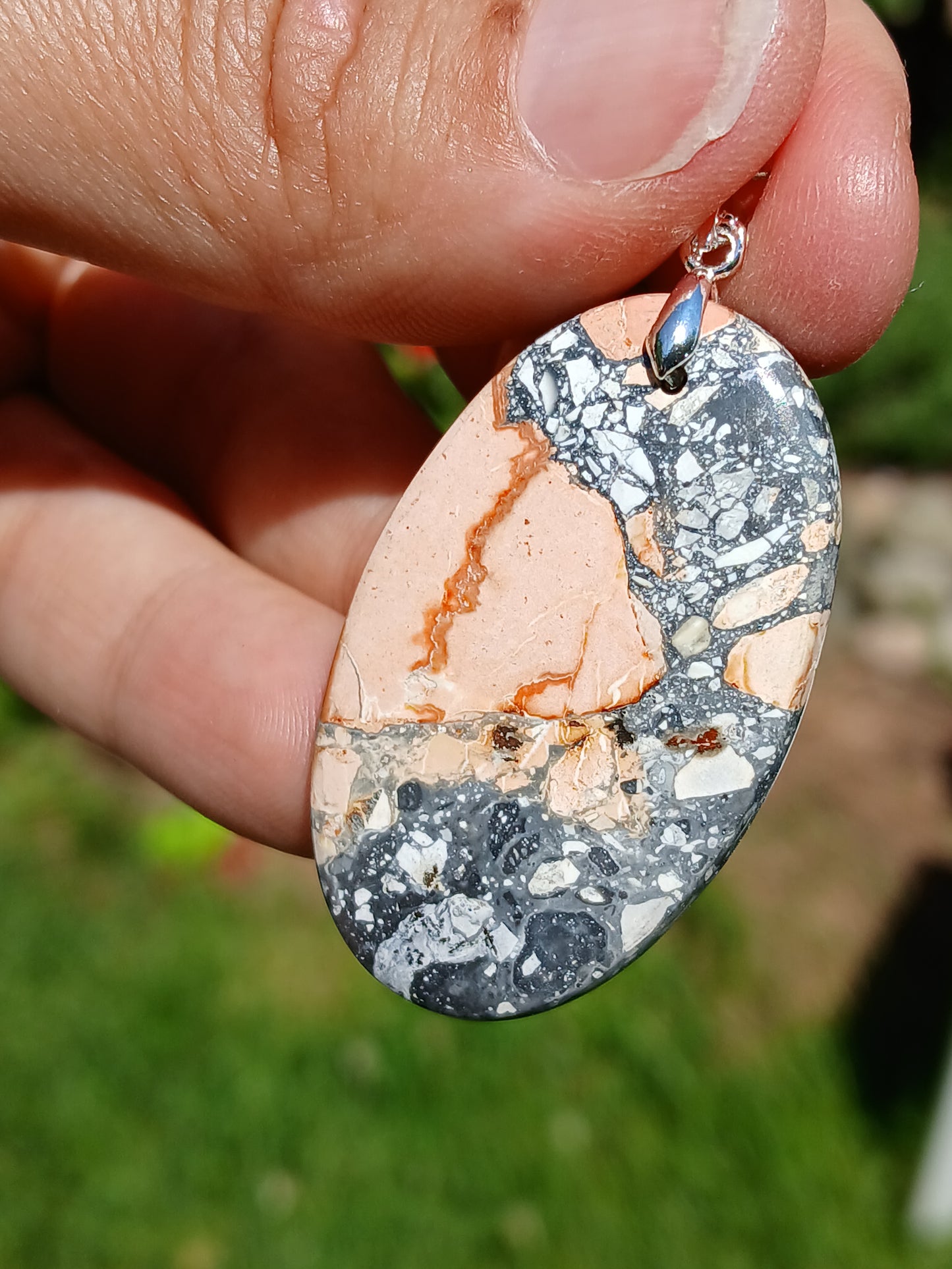 Pendentif Jaspe maligano n°10