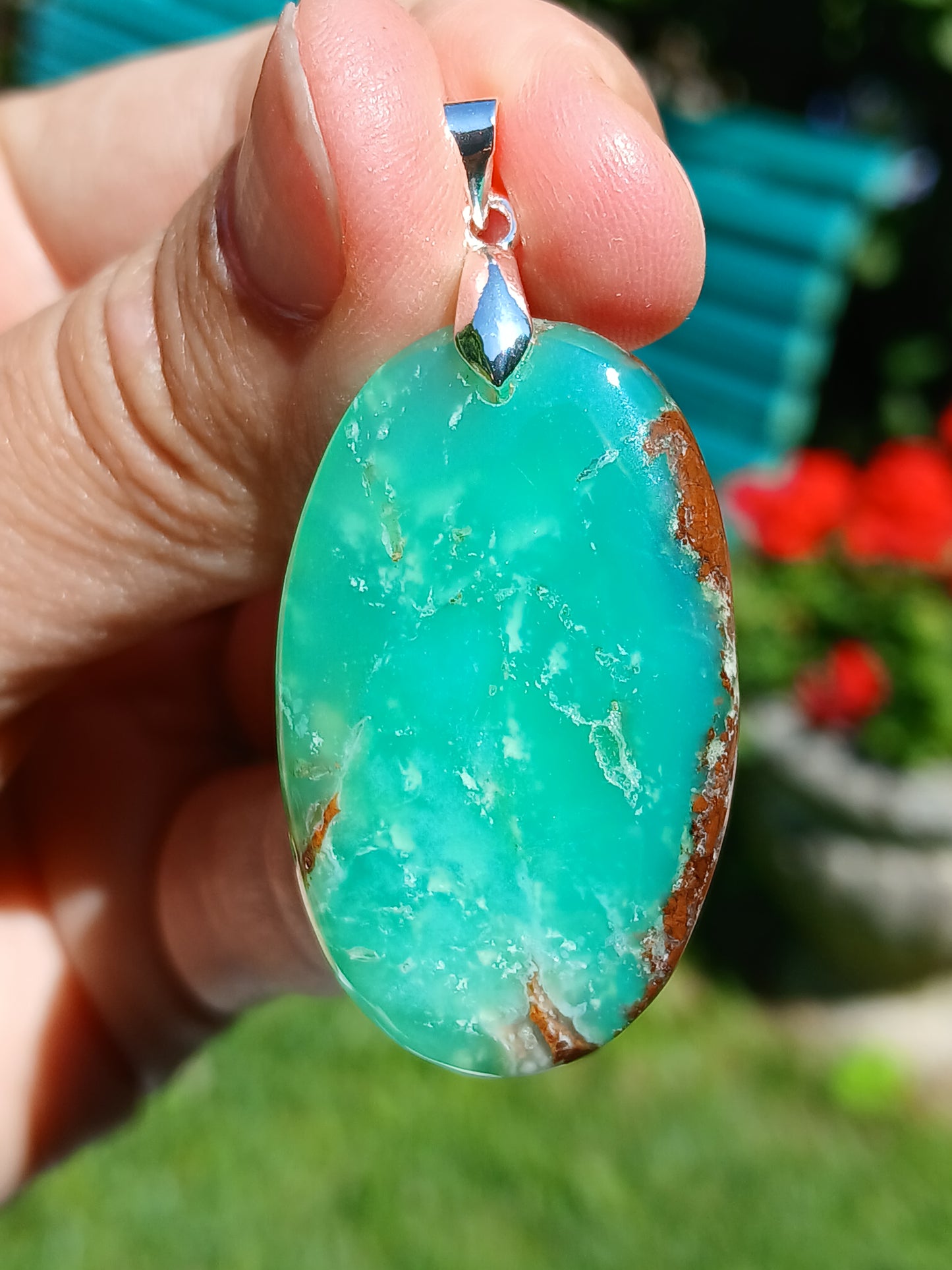 Pendentif Chysoprase CH10