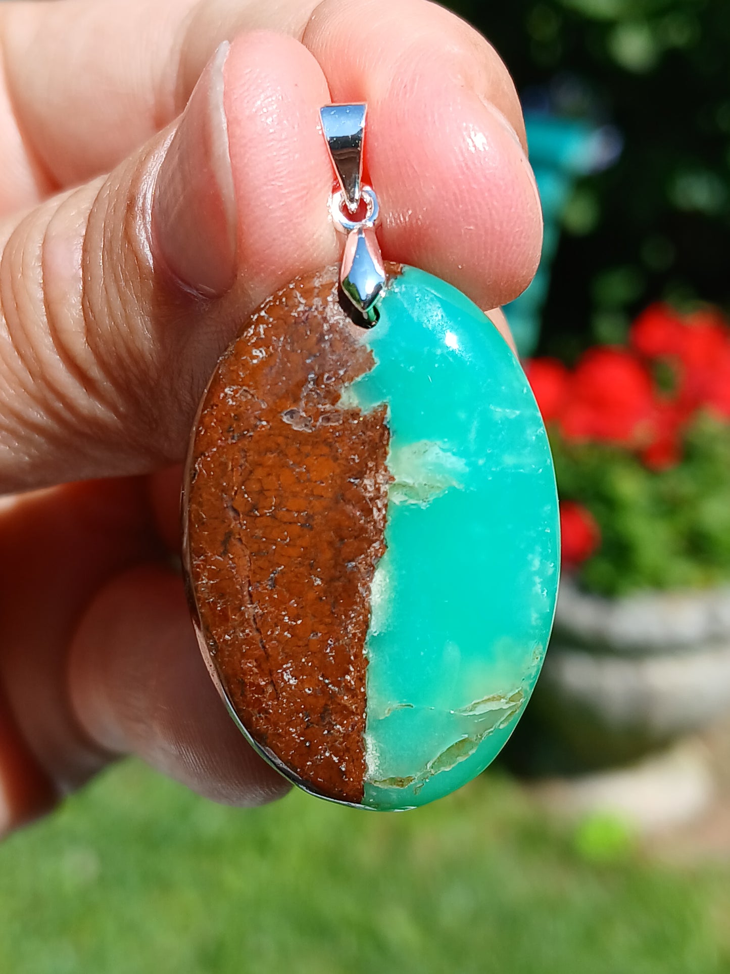 Pendentif Chysoprase CH3