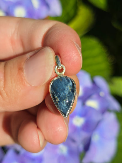 Pendentif en Pietersite serti argent 925 n°4