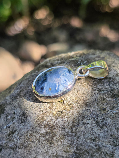 Pendentif en Pietersite serti argent 925 n°5