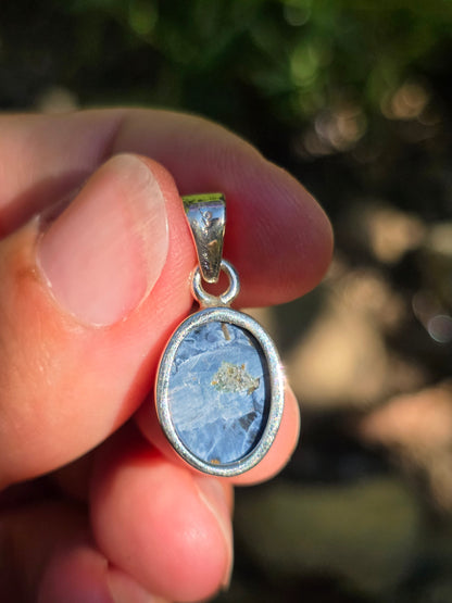 Pendentif en Pietersite serti argent 925 n°5