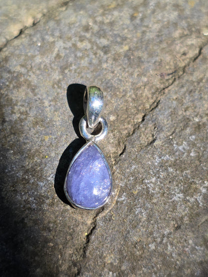 Pendentif rare en Tanzanite sertie argent 925 n°3