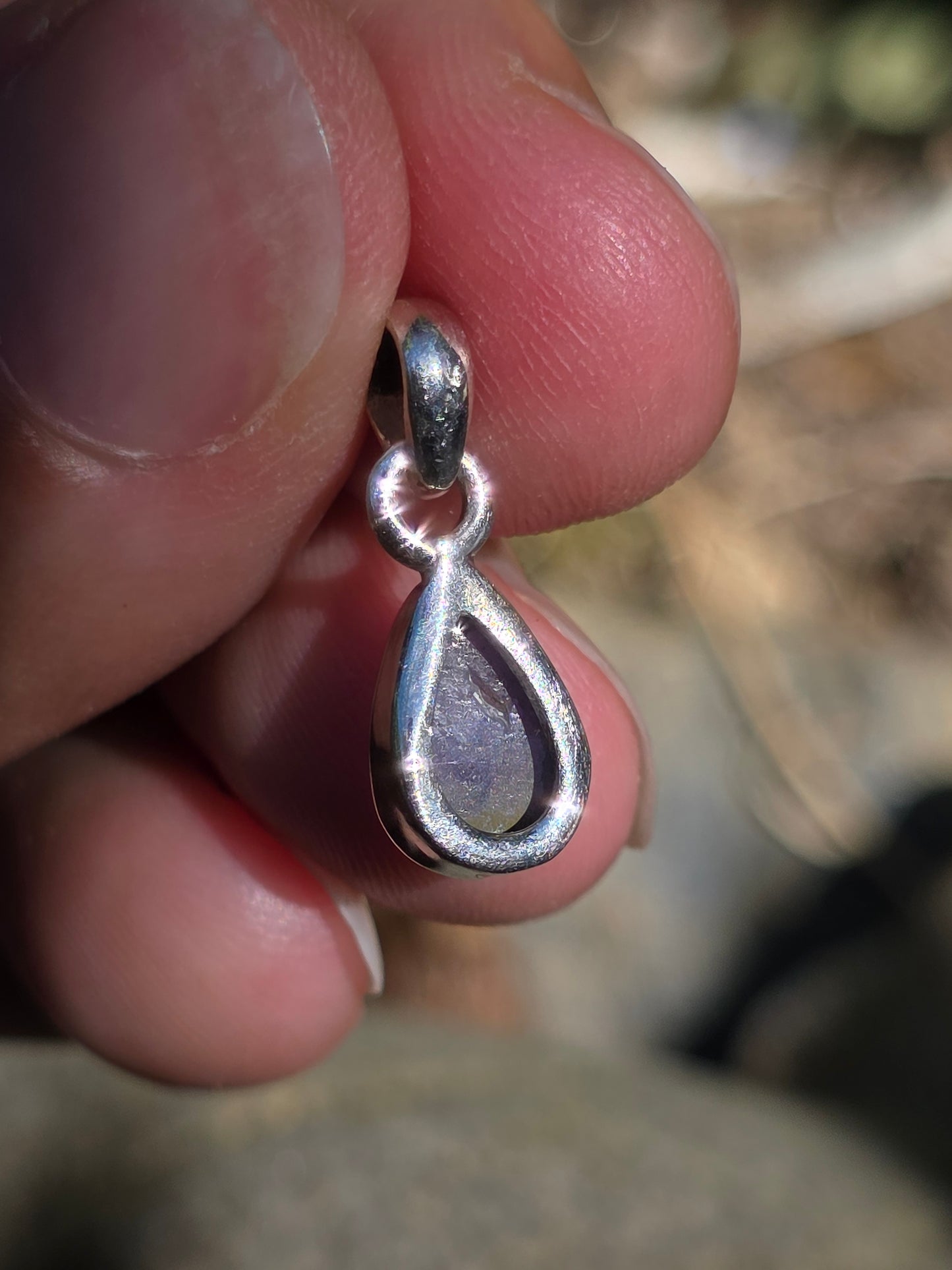 Pendentif rare en Tanzanite sertie argent 925 n°3