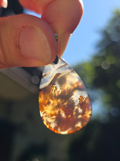 Pendentif Agate dendritique de Turquie n°1