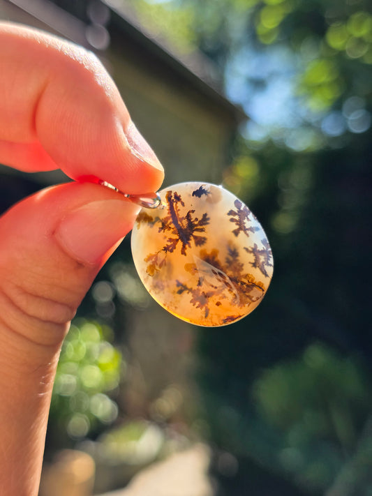 Pendentif Agate dendritique de Turquie n°2