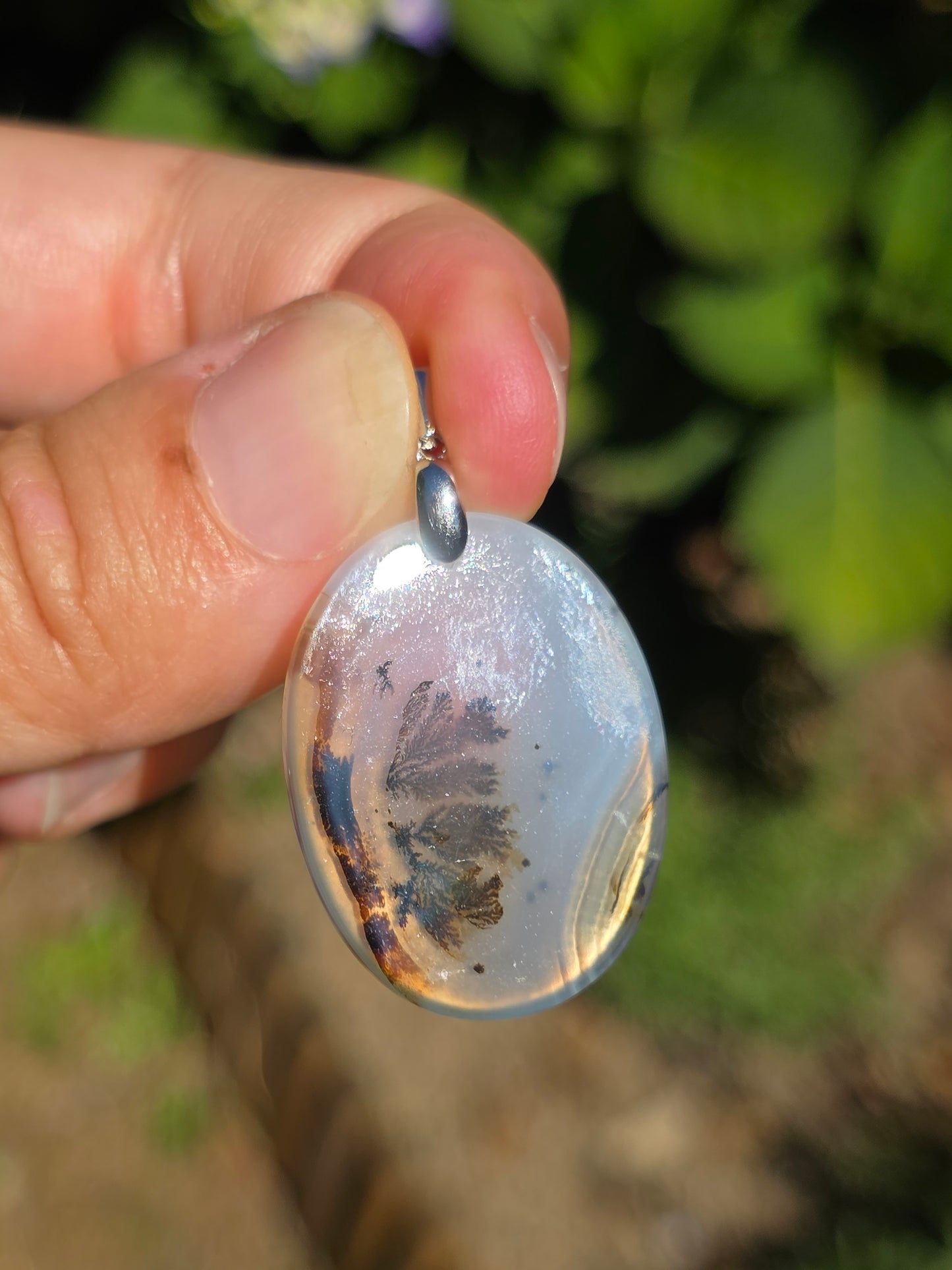 Pendentif Agate dendritique de Turquie n°3