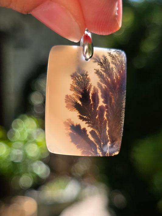 Pendentif Agate dendritique de Turquie n°5
