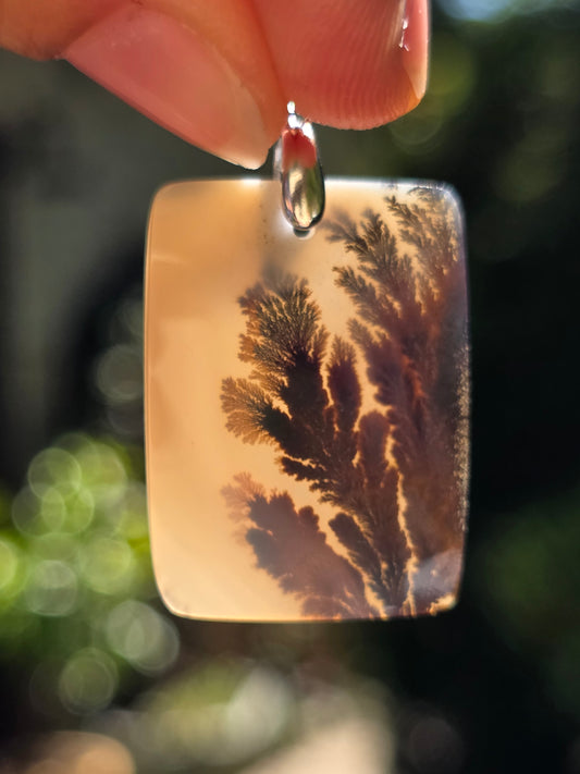 Pendentif Agate dendritique de Turquie n°5
