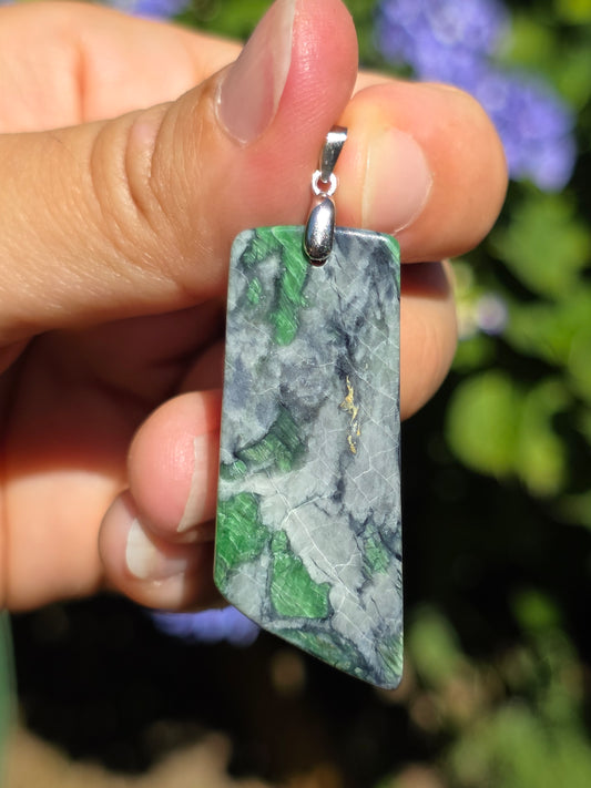 Pendentif Smaragdite de Corse n°3