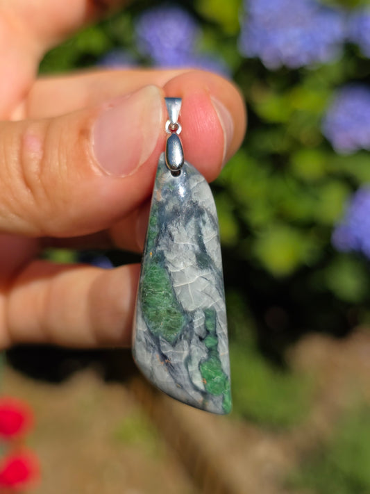 Pendentif Smaragdite de Corse n°5