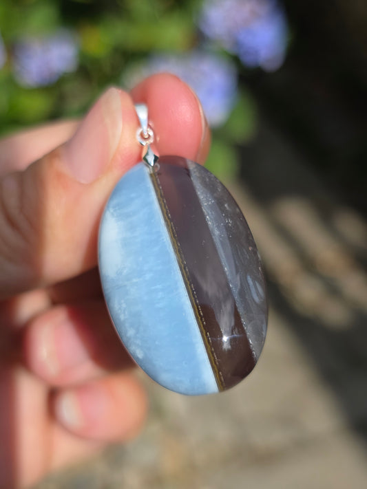 Pendentif en Opale bleue (à choisir)