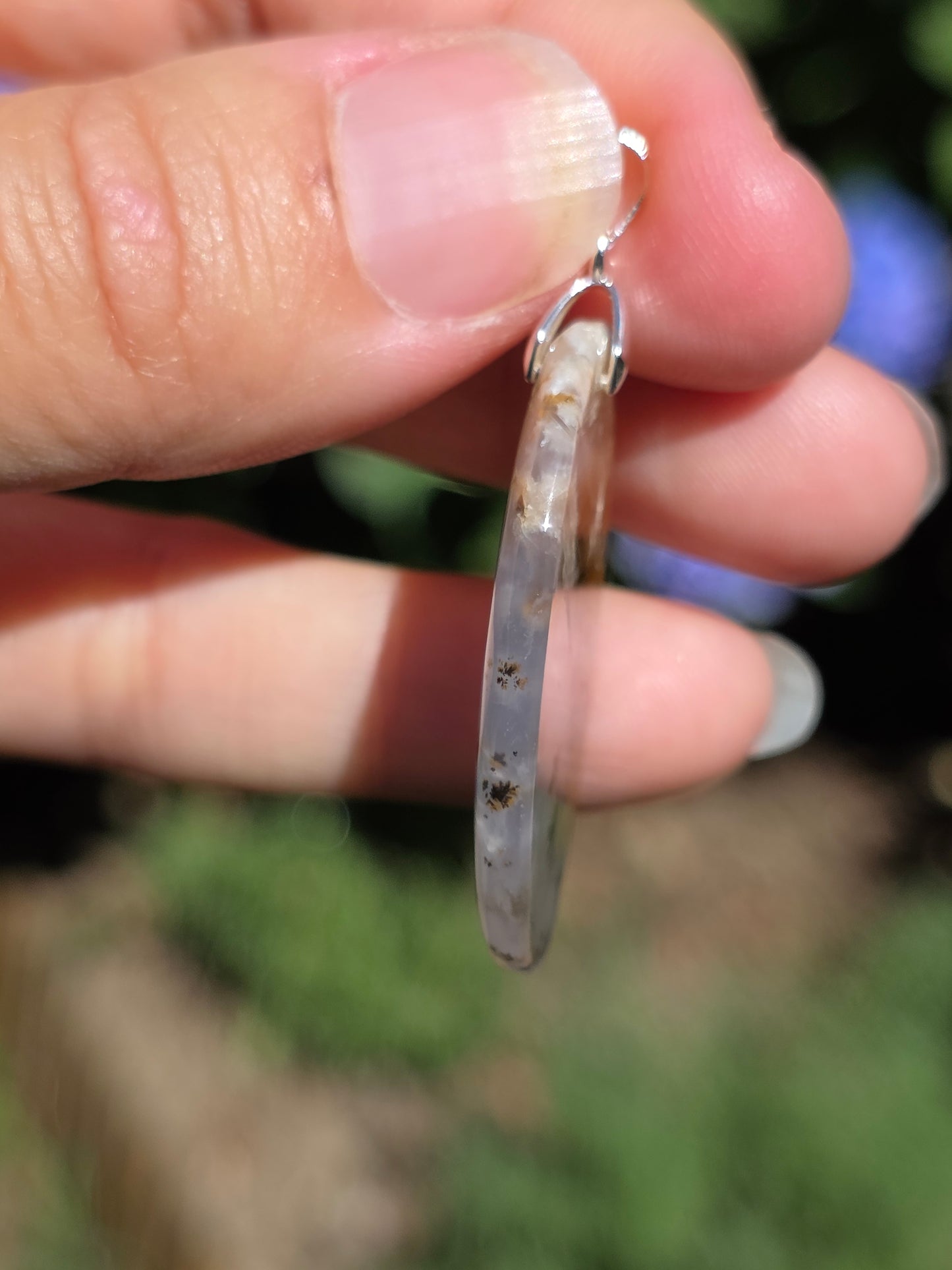 Pendentif Agate dendritique d'Inde n°8
