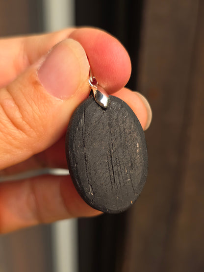 Pendentif Tourmaline noire brute n°7