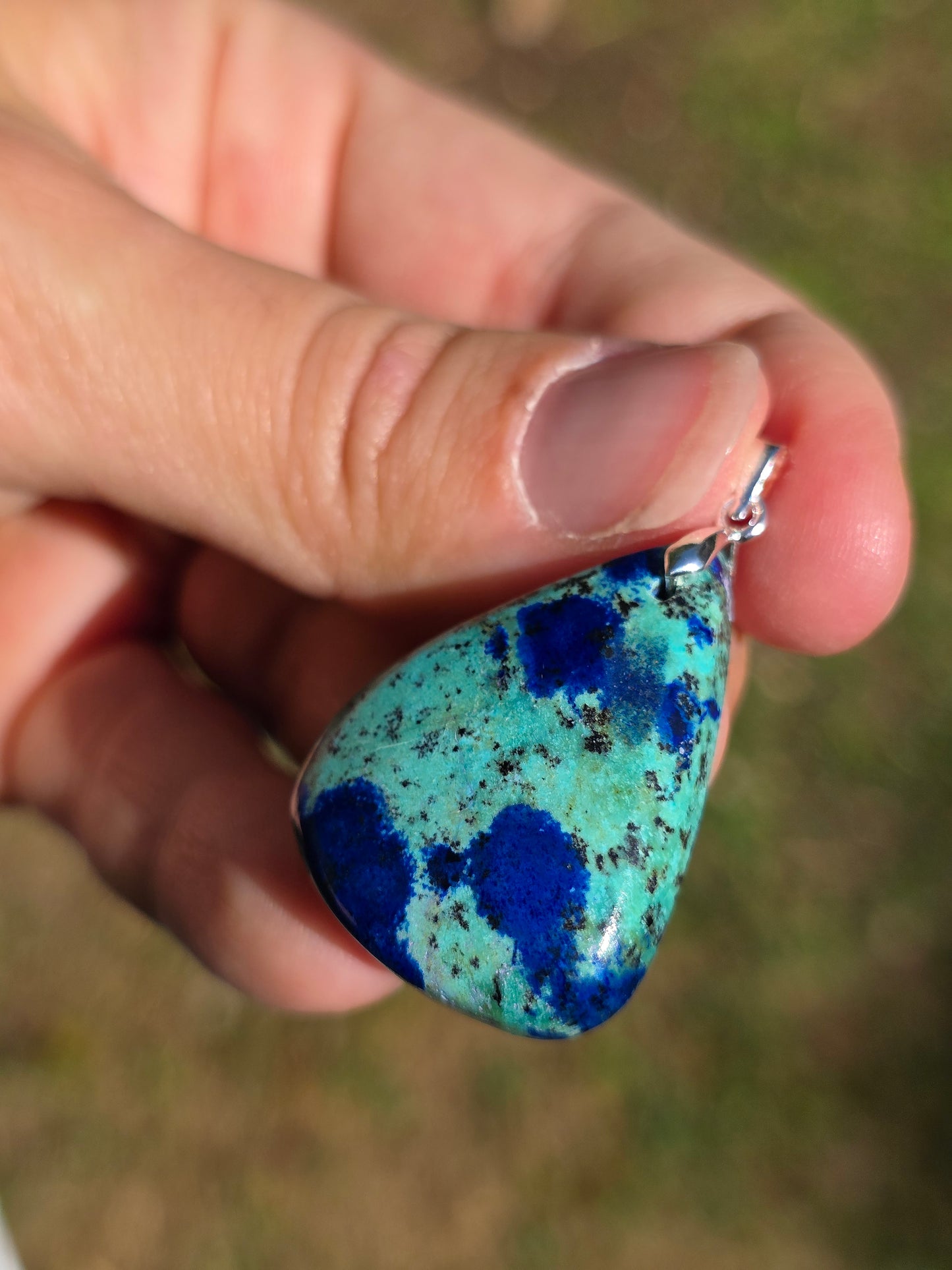 Pendentif Azurite Malachite n°6