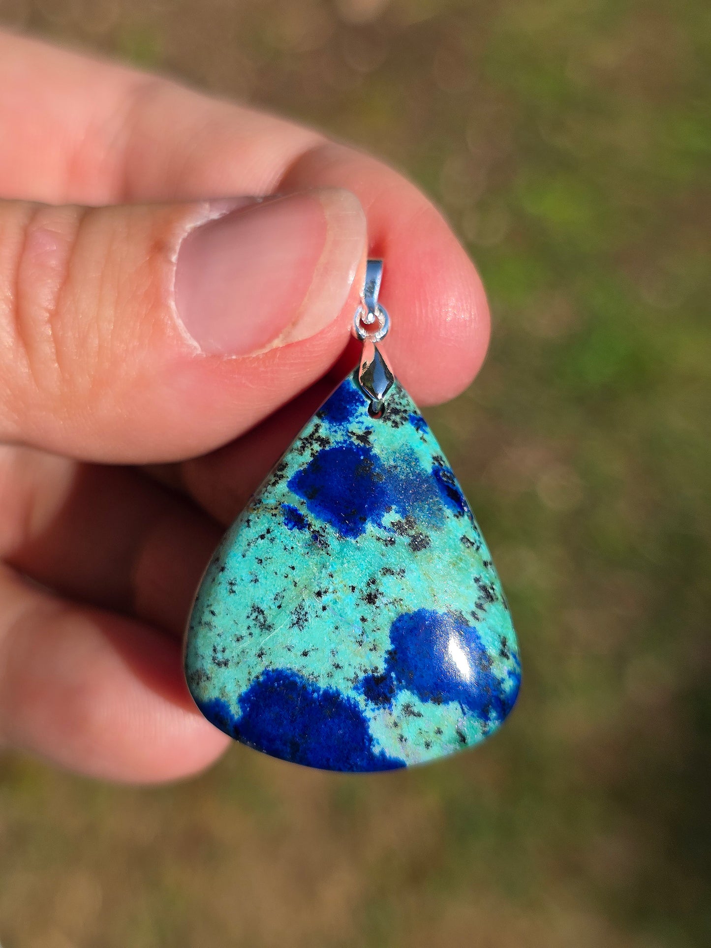 Pendentif Azurite Malachite n°6