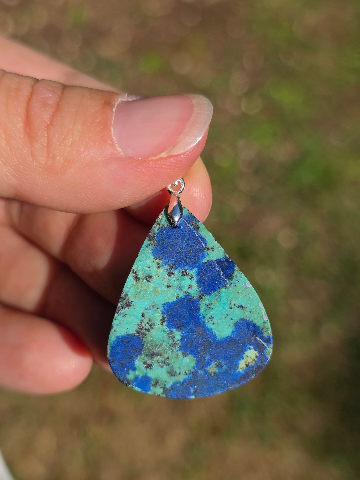 Pendentif Azurite Malachite n°6