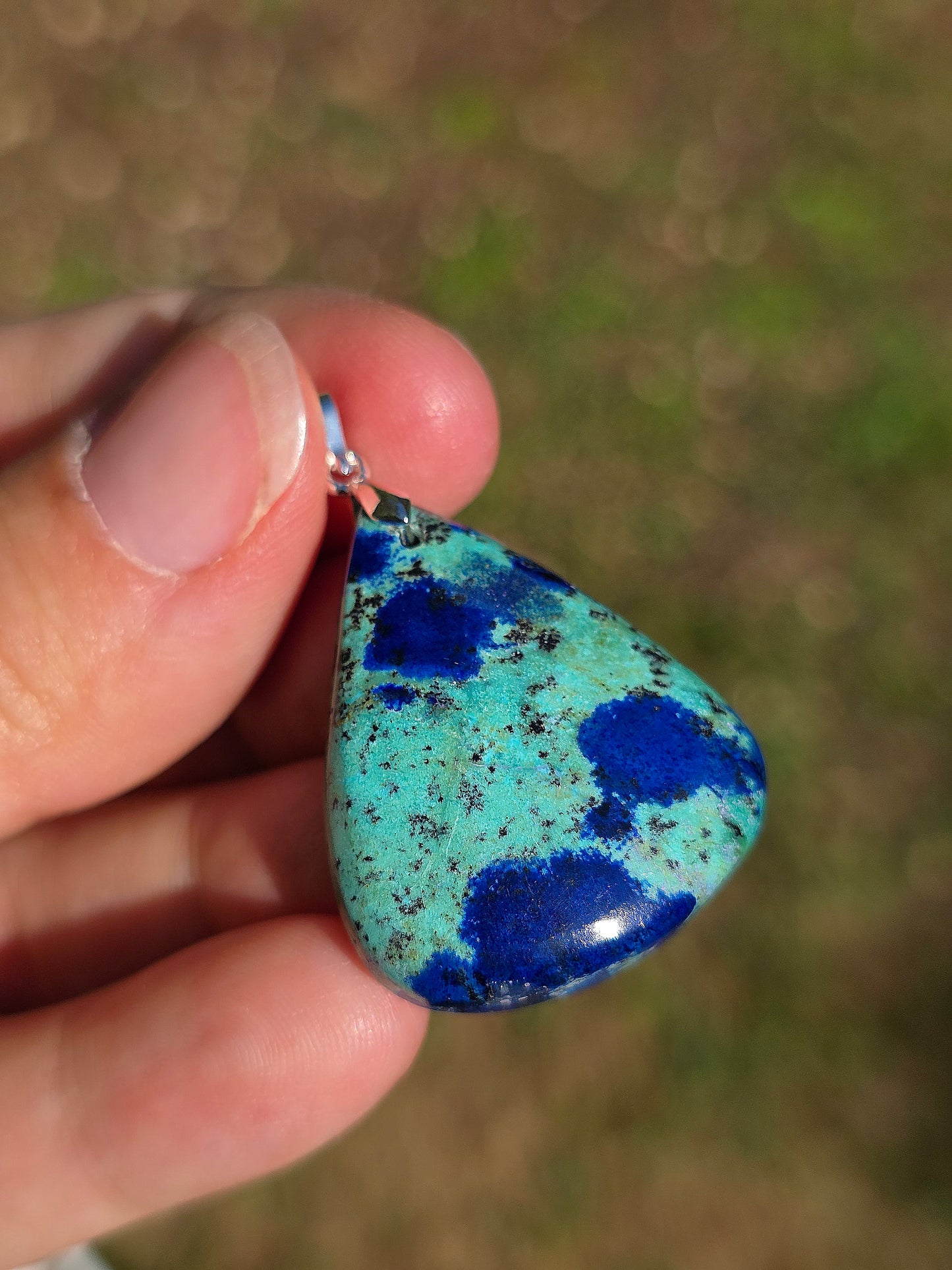 Pendentif Azurite Malachite n°6