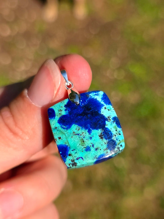 Pendentif Azurite Malachite n°8