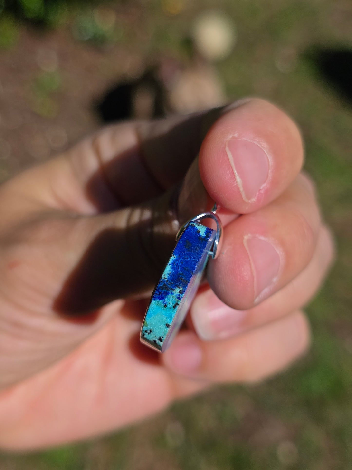 Pendentif Azurite Malachite n°8