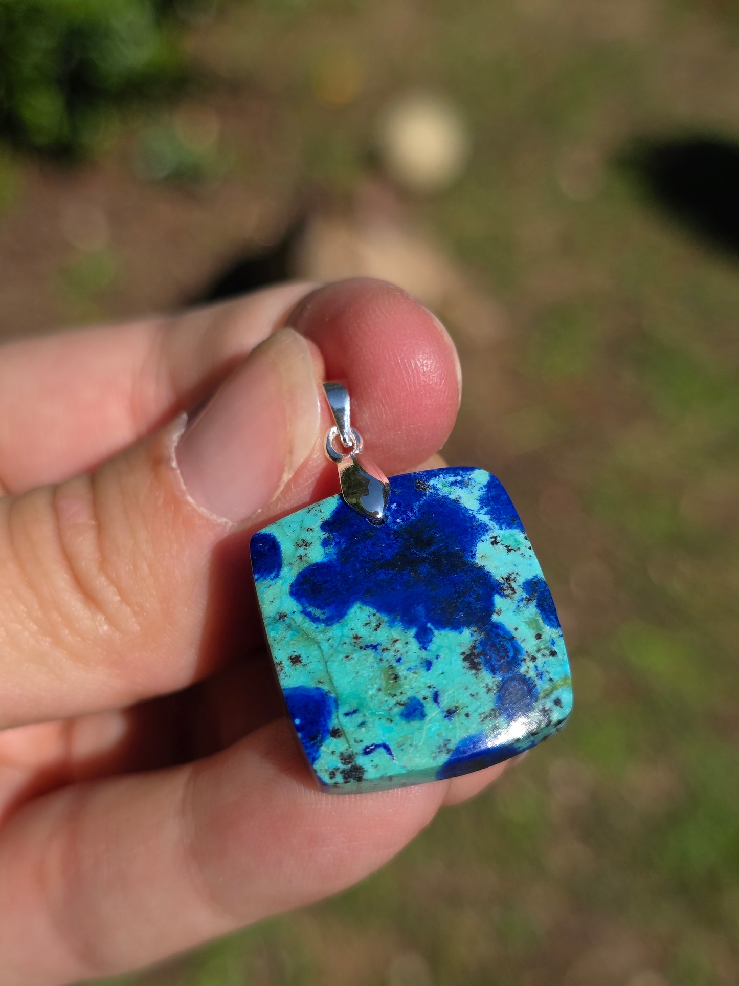Pendentif Azurite Malachite n°8