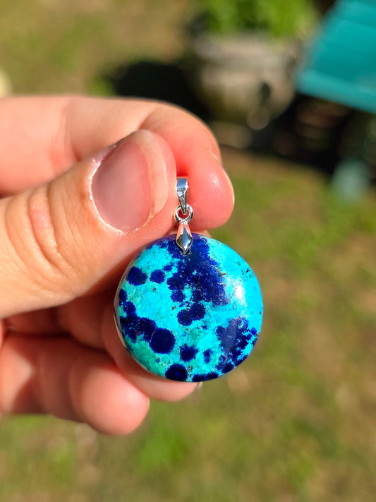 Pendentif Azurite Malachite n°9