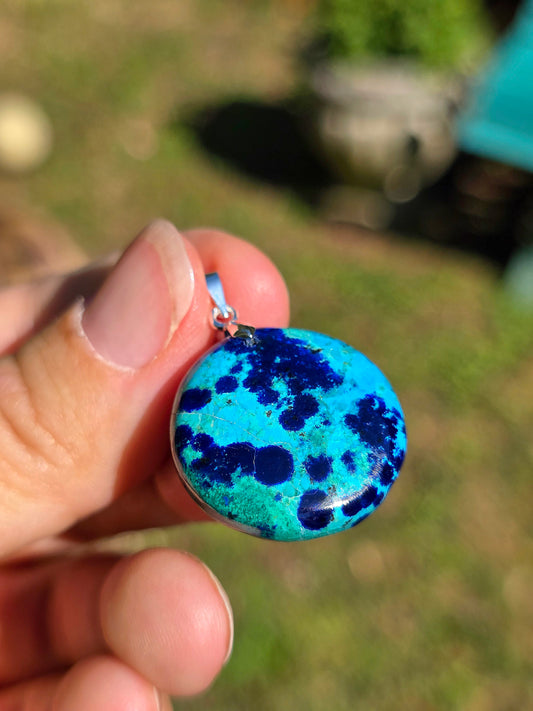 Pendentif Azurite Malachite n°9