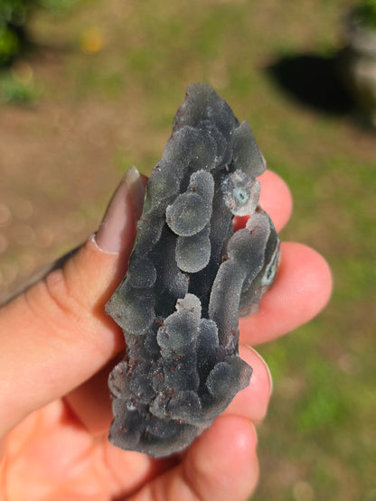 Calcédoine d'Inde avec Heulandite rouge n°18