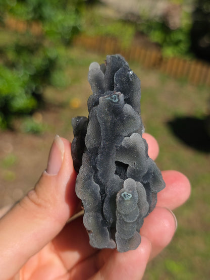 Calcédoine d'Inde avec Heulandite rouge n°19