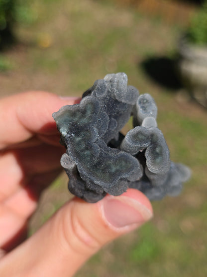 Calcédoine d'Inde avec heulandite rouge n°24