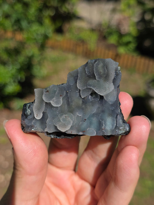 Calcédoine d'Inde avec heulandite rouge n°26