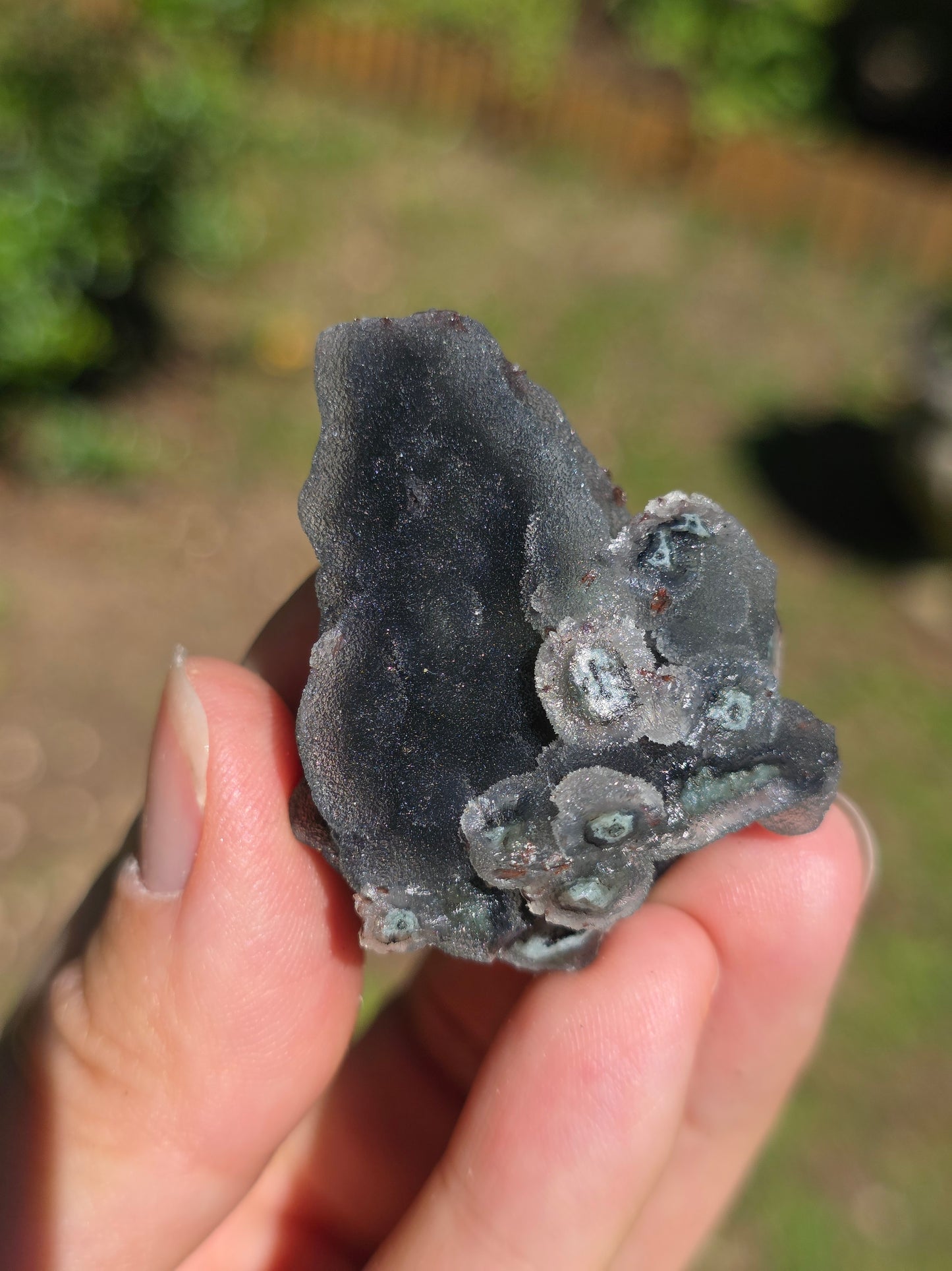 Calcédoine d'Inde avec heulandite rouge n°29