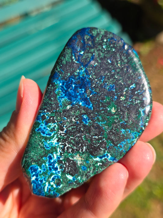 Galet Shattuckite et Malachite du Congo n°1