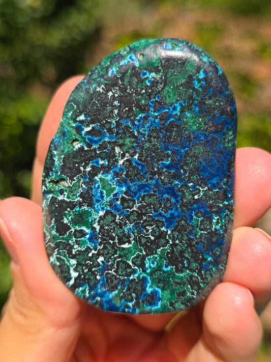 Galet Shattuckite et Malachite du Congo n°2