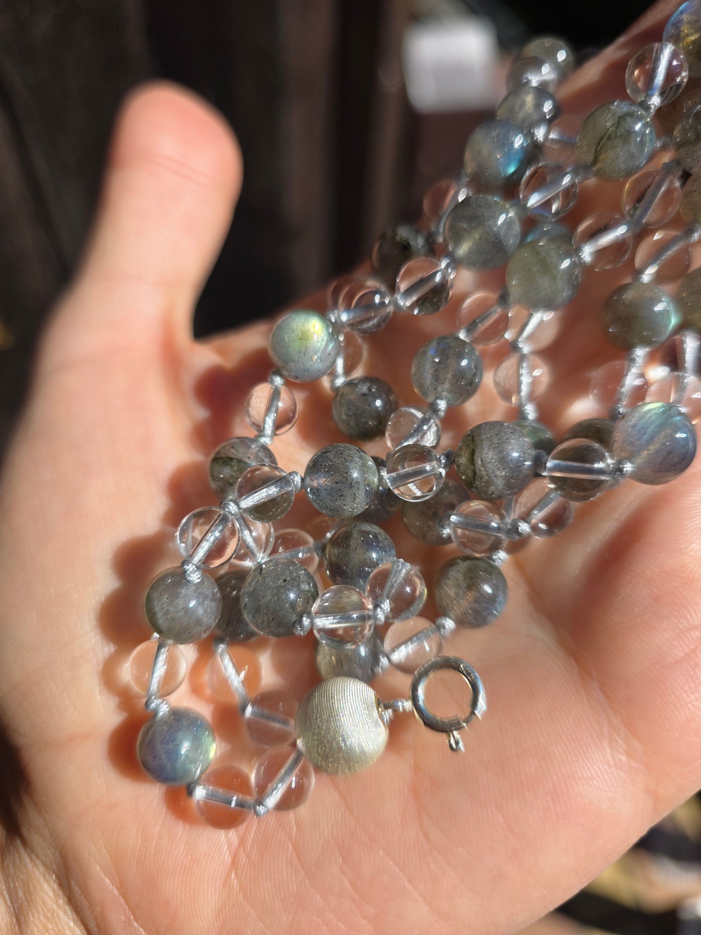 Collier Mala "Lumière Boréale"