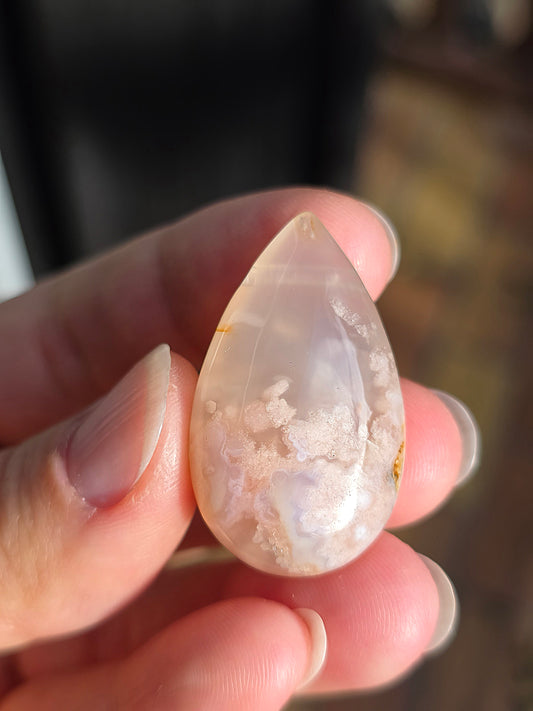 Pendentif Agate fleurs de cerisier C
