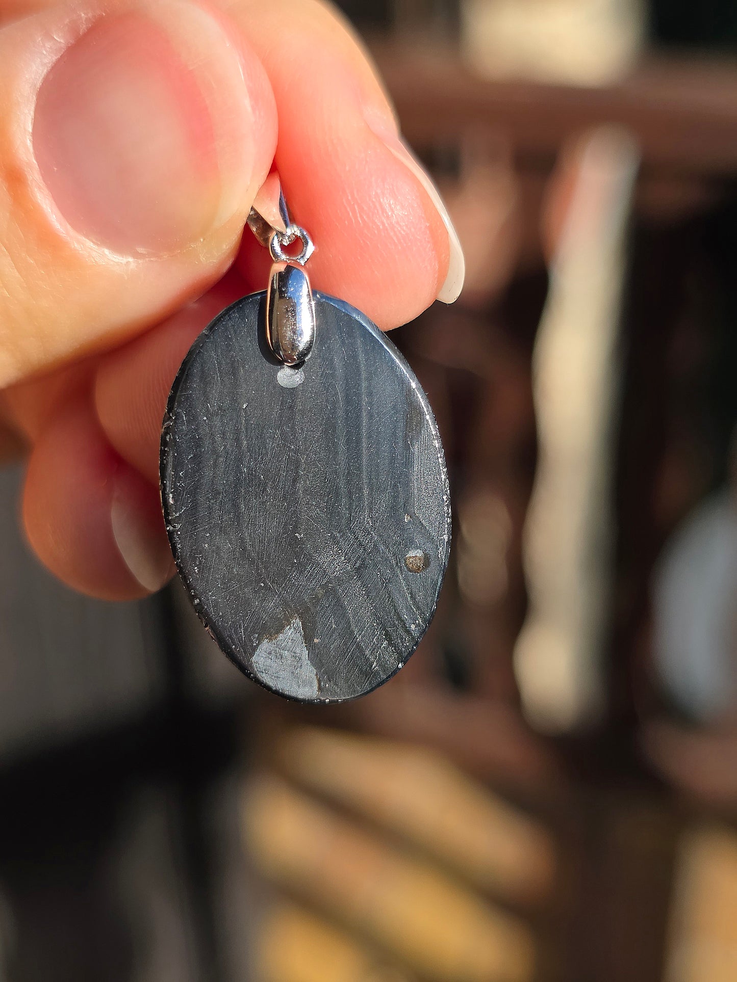 Pendentif Psilomelane