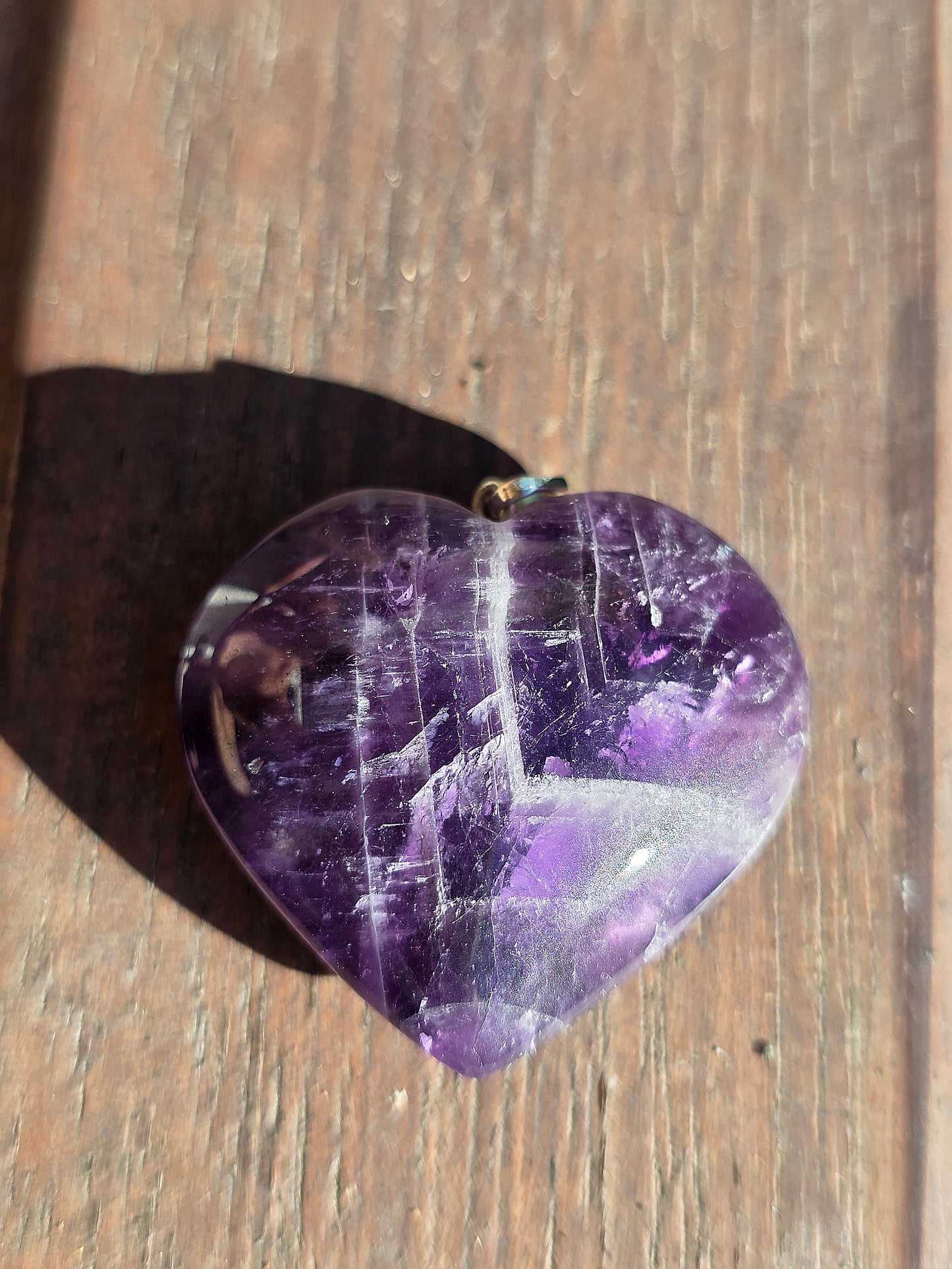 Pendentif cœur Améthyste (à choisir)