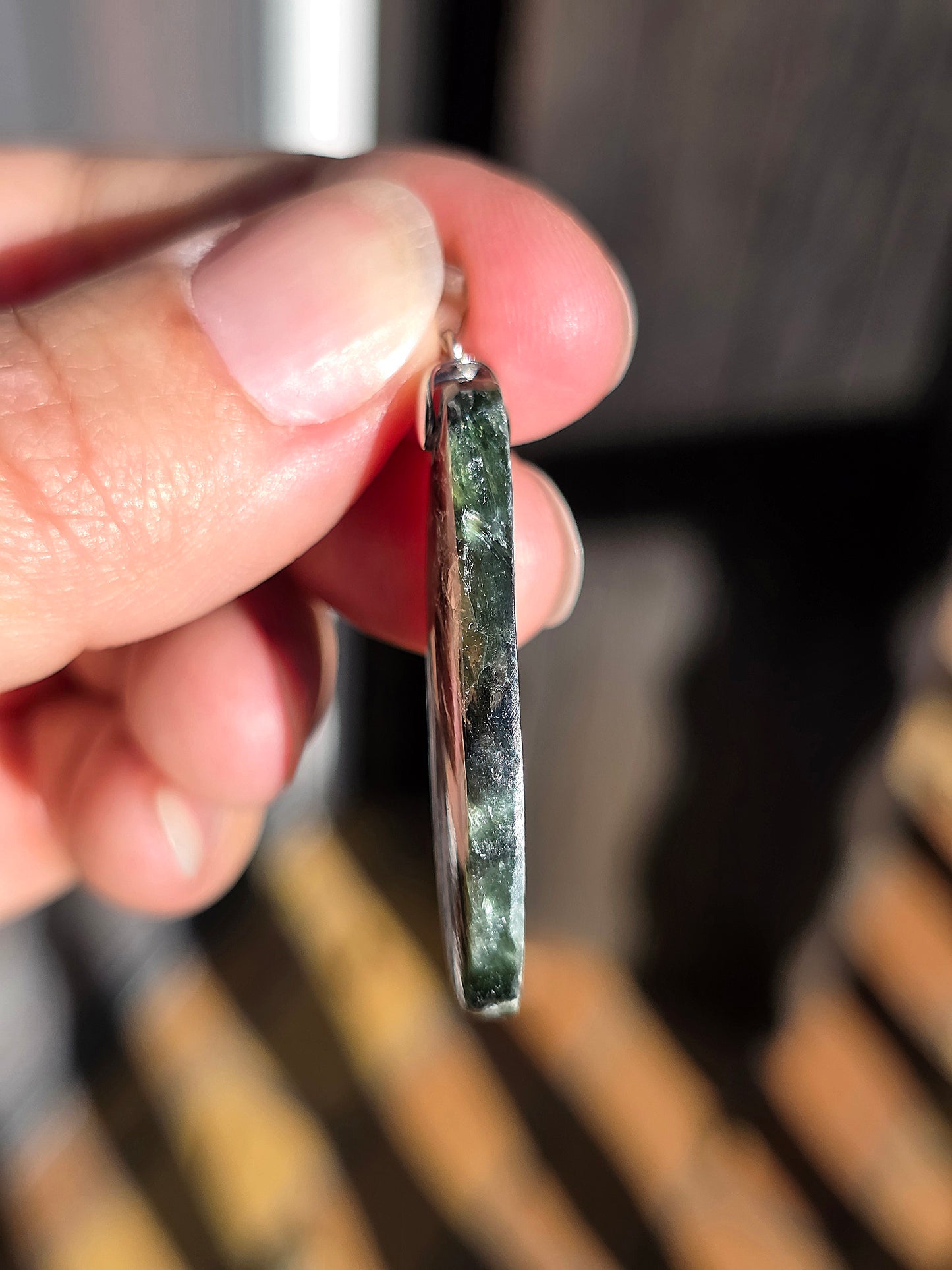 Pendentif en Séraphinite de Russie