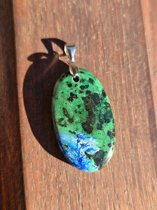 Pendentif Malachite et Azurite
