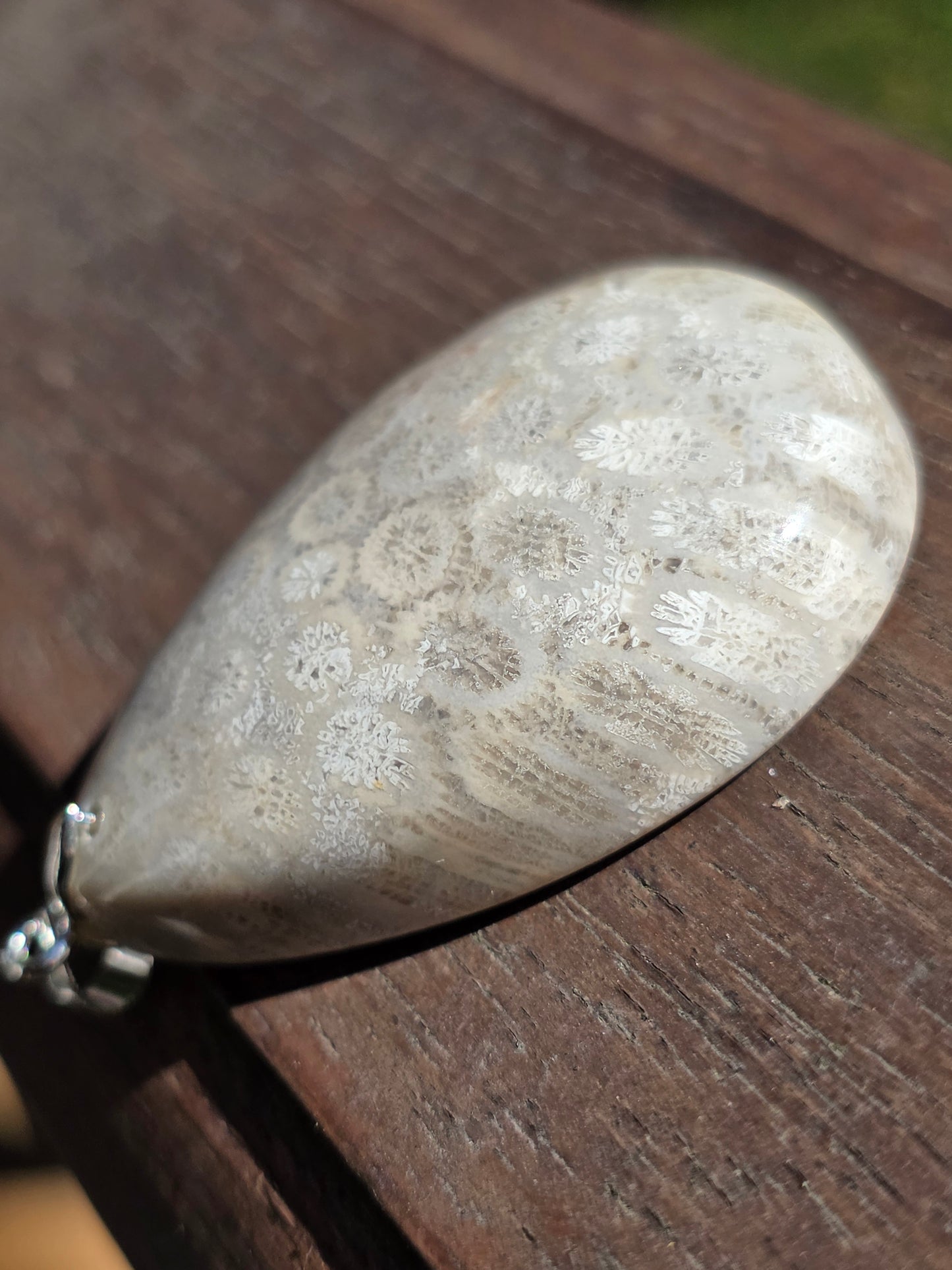 Pendentif Corail fossilisé