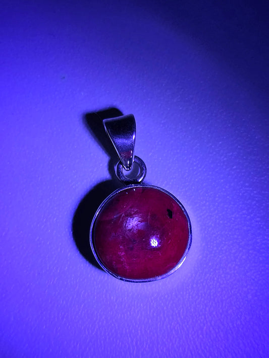 Pendentif Saphir étoilé sur agent 925
